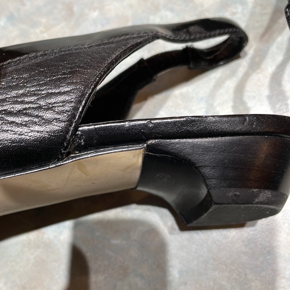 Franco Sarto black leather sling backs (sz 8) - Picture 8 of 14